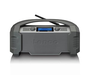 DAB, nettverks- og klokkeradio - Lenco ODR-150GY - DAB+/FM - Stereo - Grå - ODR-150GY