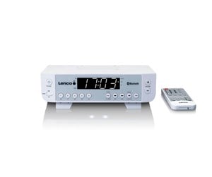 DAB, nettverks- og klokkeradio - Lenco KCR-100 - FM - Mono - Hvit - KCR-100WH