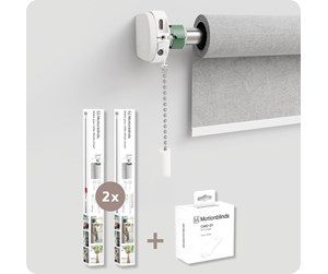 Smarthus - MotionBlinds Upgrade Kit for Roller Blinds 2-pack + bridge - MB-B003