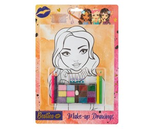 Kreative leker - Creative Craft Group Besties Make-Up Drawings A4 - 140011