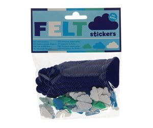 Hobbyartikler - Wins Holland Felt stickers - Clouds 200 pcs. - FC200