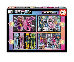 Puslespill - Educa 4-in-1 Monster High 50+80+100+150 - 80-19706