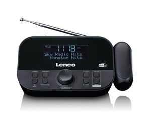 DAB, nettverks- og klokkeradio - Lenco CR-615BK - DAB/FM - Mono - Svart - CR-615BK