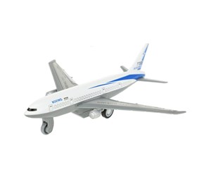 Leketøy - Toi-Toys Pull Back Airplane Metal Boeing 777 - 26859A