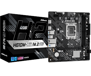 Hovedkort - ASRock H610M-H2/M.2 D5 Hovedkort - Intel H610 - Intel LGA1700 socket - DDR5 RAM - Micro-ATX - 90-MXBML0-A0UAYZ