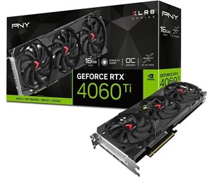 Grafikkort - PNY GeForce RTX 4060 Ti VERTO EPIC-X RGB Triple Fan - 16GB GDDR6 RAM - Grafikkort - VCG4060T16TFXPB1-O