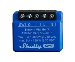 Smarthus - Shelly 1 Mini (GEN 3) - Shelly_Plus_1_Mini_G3