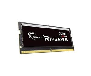 RAM - G.Skill Ripjaws SODIMM DDR5-5600 - 16GB - CL40 - Dual Channel (2 pcs) - Intel XMP - Svart - F5-5600S4040A16GX1-RS