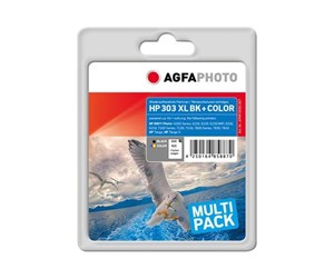 Printertilbehør blekk/toner - Agfa Photo Multi pack - 2-pack - XL - black colour (cyan magenta yellow) - compatible - remanufactured - ink cartridge - Blekkpatron Colour (cyan, magenta, yellow) - APHP303XLSET