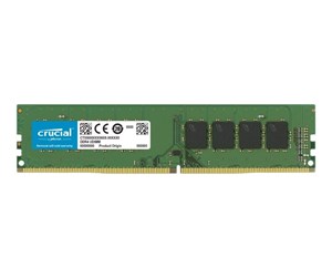 RAM - Crucial - DDR4 - module - 4 GB - DIMM 288-pin - 2666 MHz / PC4-21300 - unbuffered - CT4G4DFS8266T