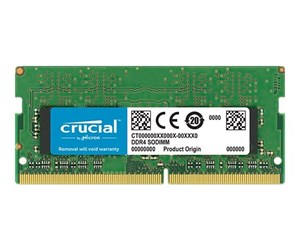 RAM - Crucial - DDR4 - module - 4 GB - SO-DIMM 260-pin - 2400 MHz / PC4-19200 - unbuffered - CT4G4SFS824AT