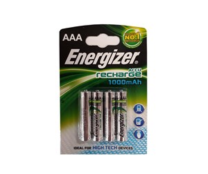 Batteri - Energizer HR03 battery - 4 x AAA - NiMH - ENRAAA1000P4