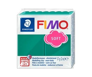 Hobbyartikler - Staedtler Mod. clay Fimo soft emerald - 8020-56