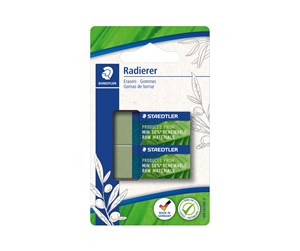 Skrive- & Tegneverktøy - Staedtler Eraser 526 83 renew raw mat 56% BK2 - 526 83BK2