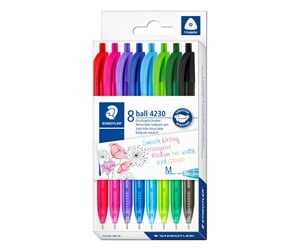 Skrive- & Tegneverktøy - Staedtler Ballpoint pen ball 4230 M 8pcs - 4230 MC8