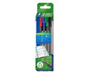 Skrive- & Tegneverktøy - Staedtler Fineliner triplus rPP 4pcs - 334 RC4