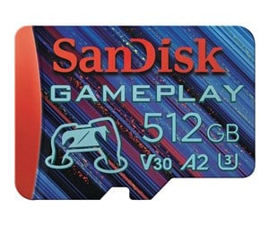 Minnekort - SanDisk GamePlay MicroSD - 190MB/s - 512GB - SDSQXAV-512G-GN6XN