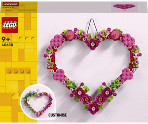 LEGO® - LEGO Flowers 40638 Hjertepynt - 40638