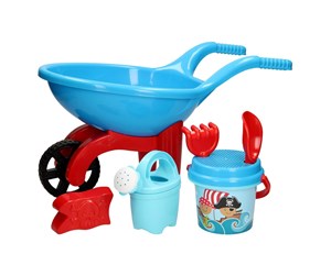 Utendørsleker - Androni Wheelbarrow with Pirate Beach Set - 6323-00PI