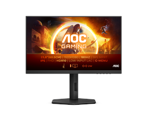 Skjerm - 24" AOC 24G4X/BK - 1920x1080 (FHD) - 180Hz - IPS - 24G4X