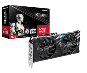 Grafikkort - ASRock Radeon RX 7600 XT Challenger OC - 16GB GDDR6 RAM - Grafikkort - 90-GA4YZZ-00UANF