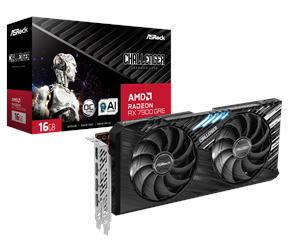 Grafikkort - ASRock Radeon RX 7900 GRE Challenger OC - 16GB GDDR6 RAM - Grafikkort - 90-GA52ZZ-00UANF