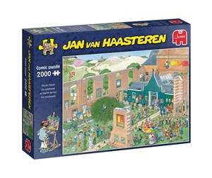 Puslespill - Jumbo Puzzle Jan van Haasteren - The Art Market (2000 pcs) - JUM0023