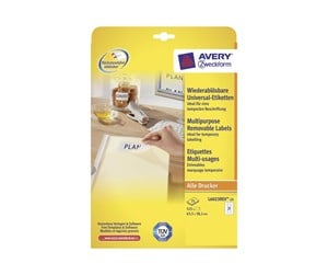 Papir, Fotopapir & Etiketter - Avery L6023REV - labels - 525 pcs. - 38.1 x 63.5 mm - L6023REV-25