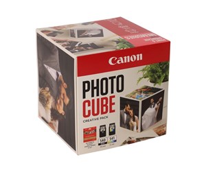 Papir, Fotopapir & Etiketter - Canon Photo Cube Creative Pack - 2-pack - black colour (cyan magenta yellow) - original - glossy - ink cartridge / paper kit - 5225B016