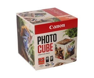 Papir, Fotopapir & Etiketter - Canon Photo Cube Creative Pack - 2-pack - black colour (cyan magenta yellow) - original - glossy - ink cartridge / paper kit - 5225B018