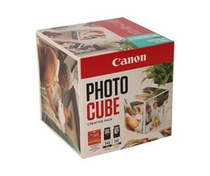 Papir, Fotopapir & Etiketter - Canon Photo Cube Creative Pack - 2-pack - black colour (cyan magenta yellow) - original - glossy - ink cartridge / paper kit - 5225B017