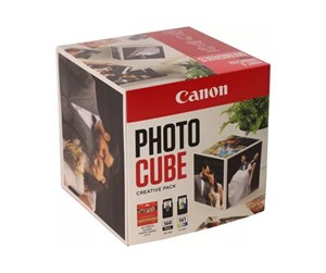 Papir, Fotopapir & Etiketter - Canon Photo Cube Creative Pack - 2-pack - black colour (cyan magenta yellow) - original - glossy - ink cartridge / paper kit - 3713C011