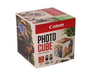 Papir, Fotopapir & Etiketter - Canon Photo Cube Creative Pack - 2-pack - black colour (cyan magenta yellow) - original - glossy - ink cartridge / paper kit - 5225B019