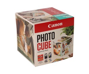 Papir, Fotopapir & Etiketter - Canon Photo Cube Creative Pack - 2-pack - black colour (cyan magenta yellow) - original - glossy - ink cartridge / paper kit - 3713C012