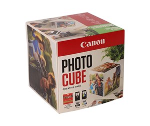 Papir, Fotopapir & Etiketter - Canon Photo Cube Creative Pack - 2-pack - black colour (cyan magenta yellow) - original - glossy - ink cartridge / paper kit - 3713C014