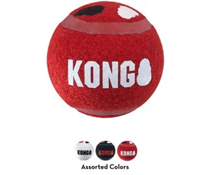 Hund - KONG Signature Sport Balls 3-pack 5.5cm S - KONGSKSB32E