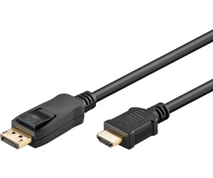 Skjermkabel - Pro DisplayPort 1.2 - HDMI 2.0 - Skjermkabel - 5m - Svart - DP12HDMI20-BLK-5