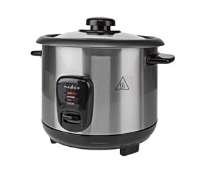 Andre kjøkkenapparater - Nedis KARC110AL - rice cooker - black / silver - KARC110AL