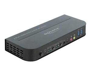 KVM-switch - DeLOCK HDMI KVM Switch 4K 60 Hz with USB 3.0 and Audio - 11481