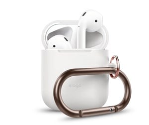 Mobil - Deksel og etui - Elago Airpod Hang Case White - EAPSC-HANG-WH