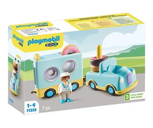 Playmobil - Playmobil 1.2.3 - 1.2.3: Spinnvinn smultringbil med stable- og sorteringsfunksjon - 71325