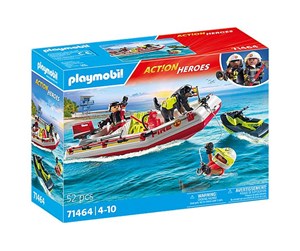 Playmobil - Playmobil Action - Brannbåt med vannscooter - 71464