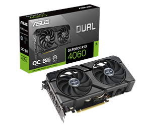 Grafikkort - ASUS GeForce RTX 4060 DUAL EVO OC - 8GB GDDR6 RAM - Grafikkort - 90YV0JC7-M0NA00