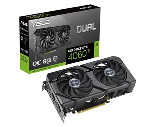 Grafikkort - ASUS GeForce RTX 4060 Ti DUAL EVO OC - 8GB GDDR6 RAM - Grafikkort - 90YV0J49-M0NA00