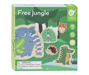 Puslespill - Classic World Jigsaw Puzzle Jungle 10 pieces. Tre - 20115