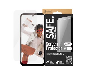 Mobil - Beskyttelsesglass - SAFE. by PanzerGlass Screen Protector by Samsung Galaxy A15 | A15 5G | Ultra-Wide Fit w. EasyAligner - SAFE95678