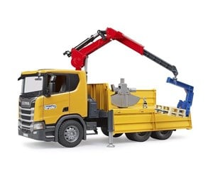 Leketøysbil - Bruder Scania Super 560R construction truck w.crane.2 pal - BR3551