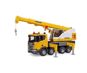 Leketøysbil - Bruder Scania Super 560R Liebherr Crane truck L&S module - BR3571