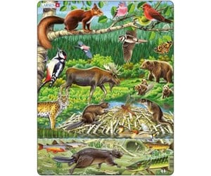 Puslespill - Larsen Puzzles Nordic Forest (45 pcs) - LA-FH15