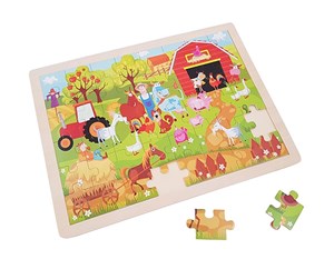 Puslespill - Playwood Wooden Jigsaw Puzzle Farm Tre - RS204